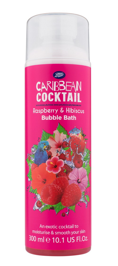 CARIBBEAN COCKTAIL MARTINI BUBBLE BATH - RASPBERRY & HIBISCUS